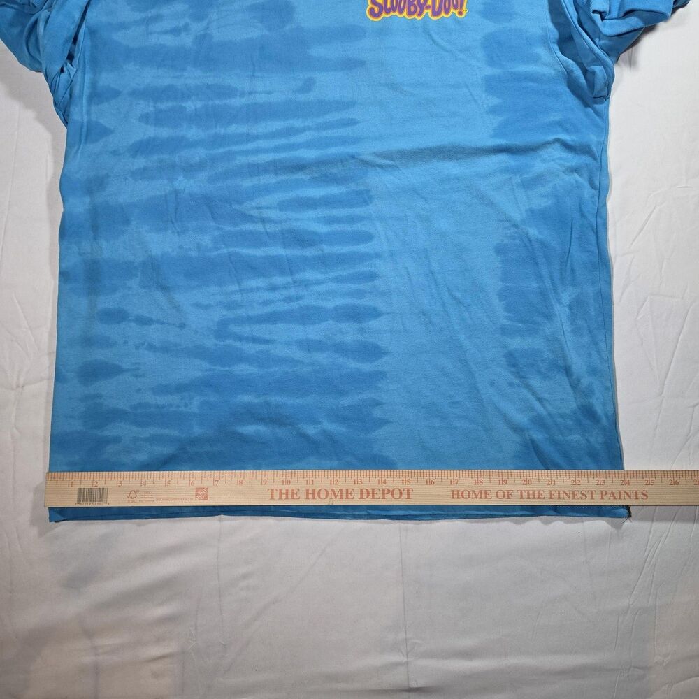 Scooby-Doo Mystery Machine Shirt Mens XL Blue Long Sleeve Graphic Tee Freeze - Picture 7 of 11